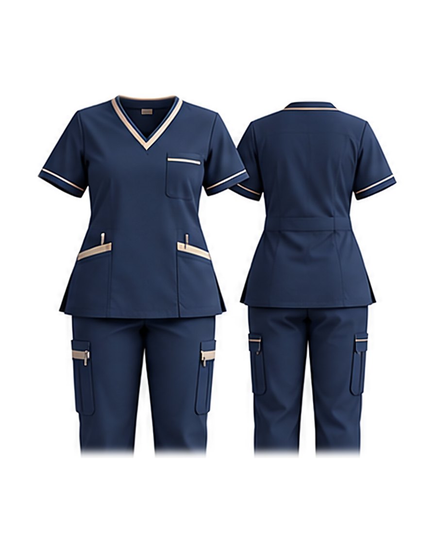 Scrub takım, lacivert